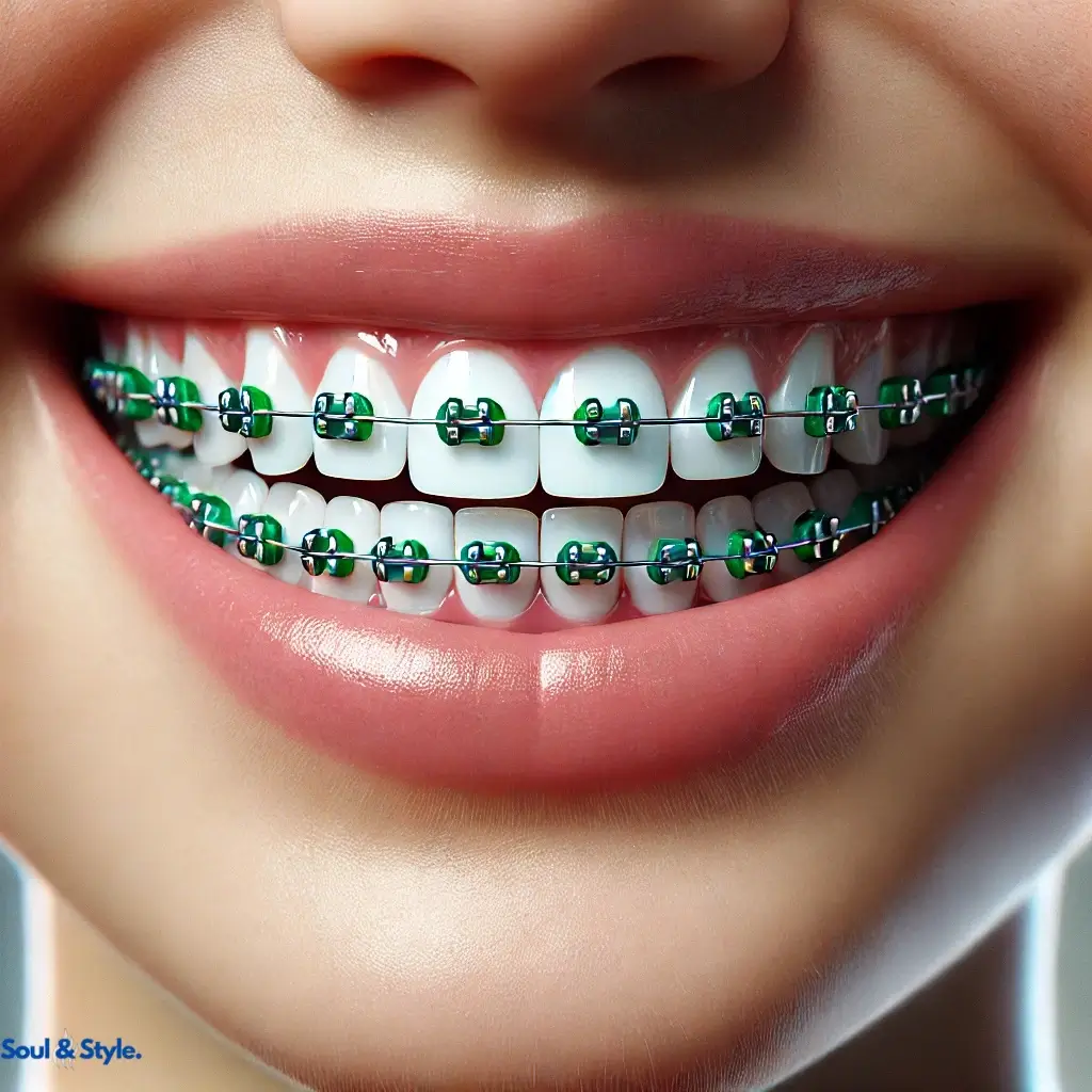 Deep green braces