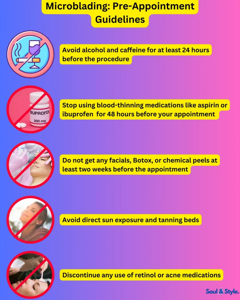 Microblading Pre-Appointment Guidelines